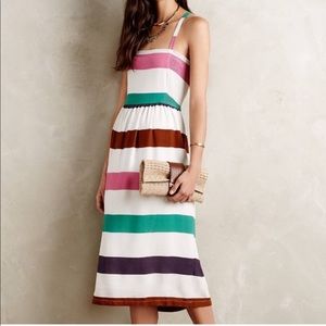 Anthropologie Corie Lynn Sketchbook Midi Dress